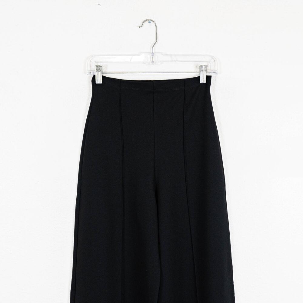 RIPLEY RADER Black Ponte Knit Long Wide Leg Pant size 4 (Large) - Picture 11 of 11